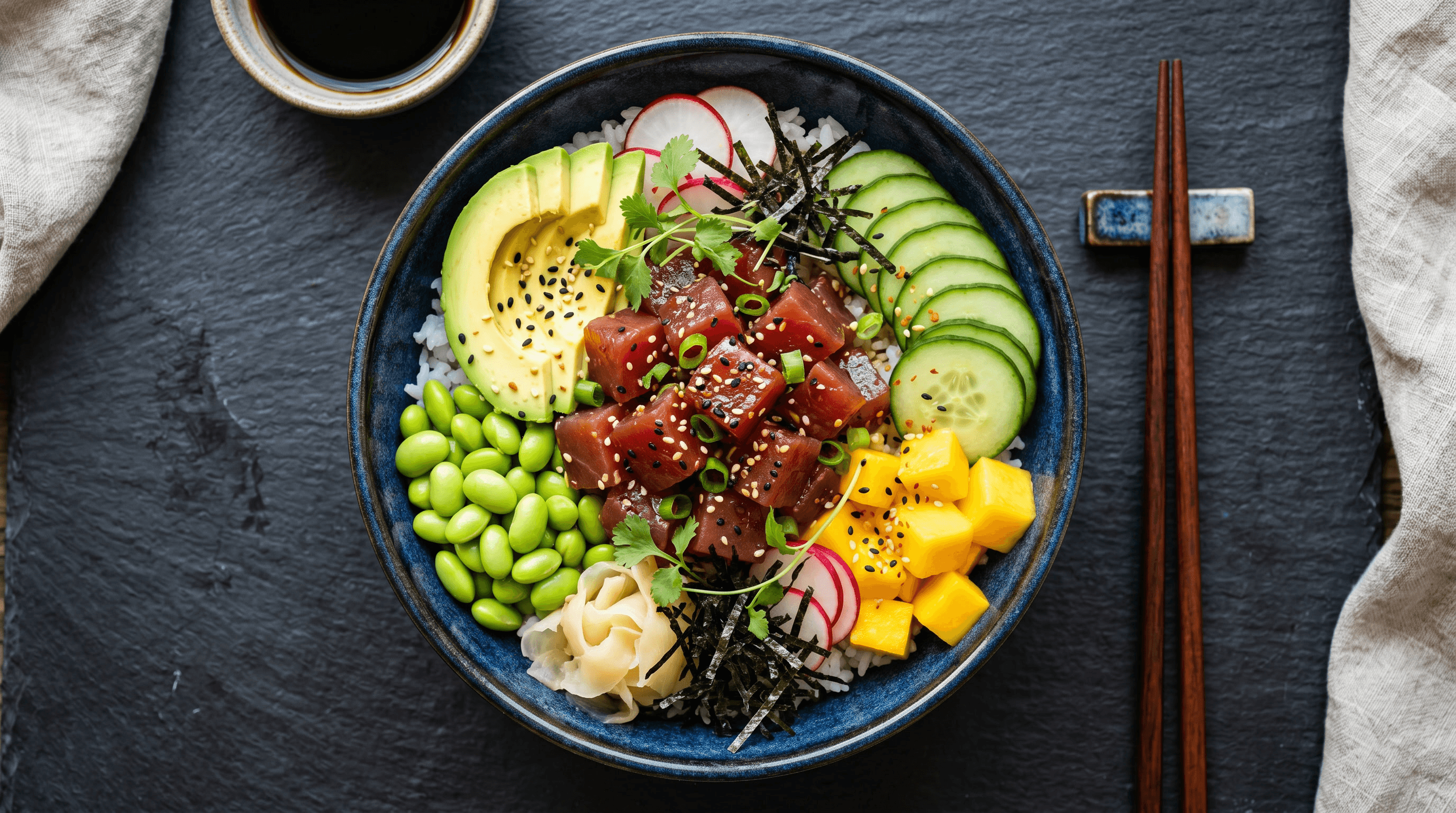 Poke bowl fresco Ohana Poke Lisboa